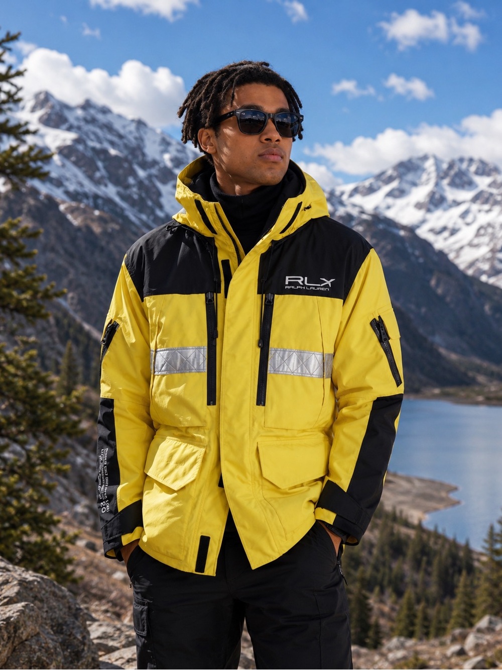 Polo tech hooded cargo jacket